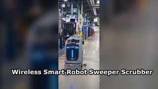 Wireless Smart Robot Sweeper Scrubber 